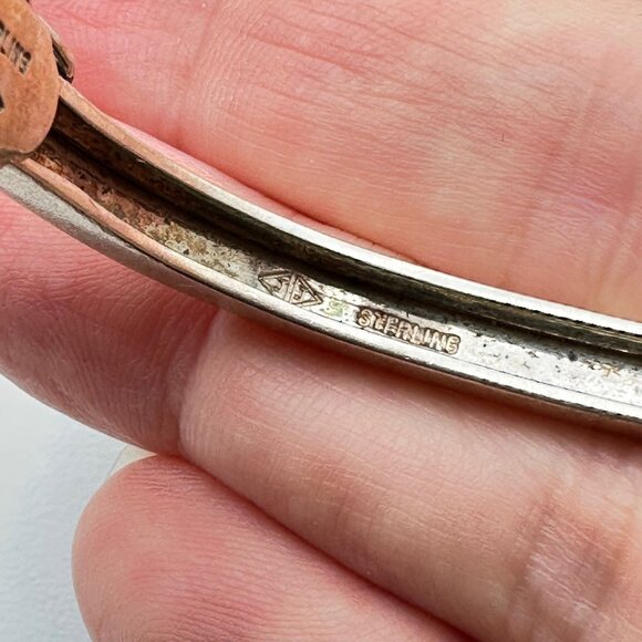 Judith Jack Marcasite Sterling SilverHinged Bangle Bracelet 23 Grams 6.5 Inch - Picture 3 of 6